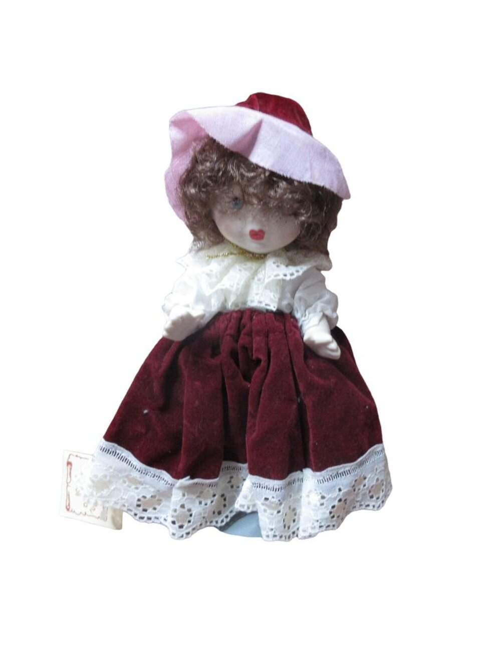 Porcelain Della Bella Napoli Doll 8" Le Creazioni from Italy  Includes Doll Stan